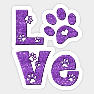 I love cats Sticker